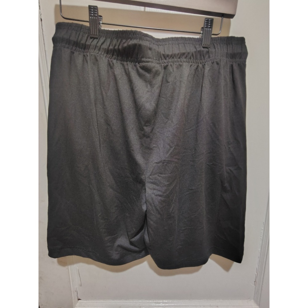 Mitre Mens Black Athletic Gym Training Shorts Zipper Pockets Size L Large Soccer